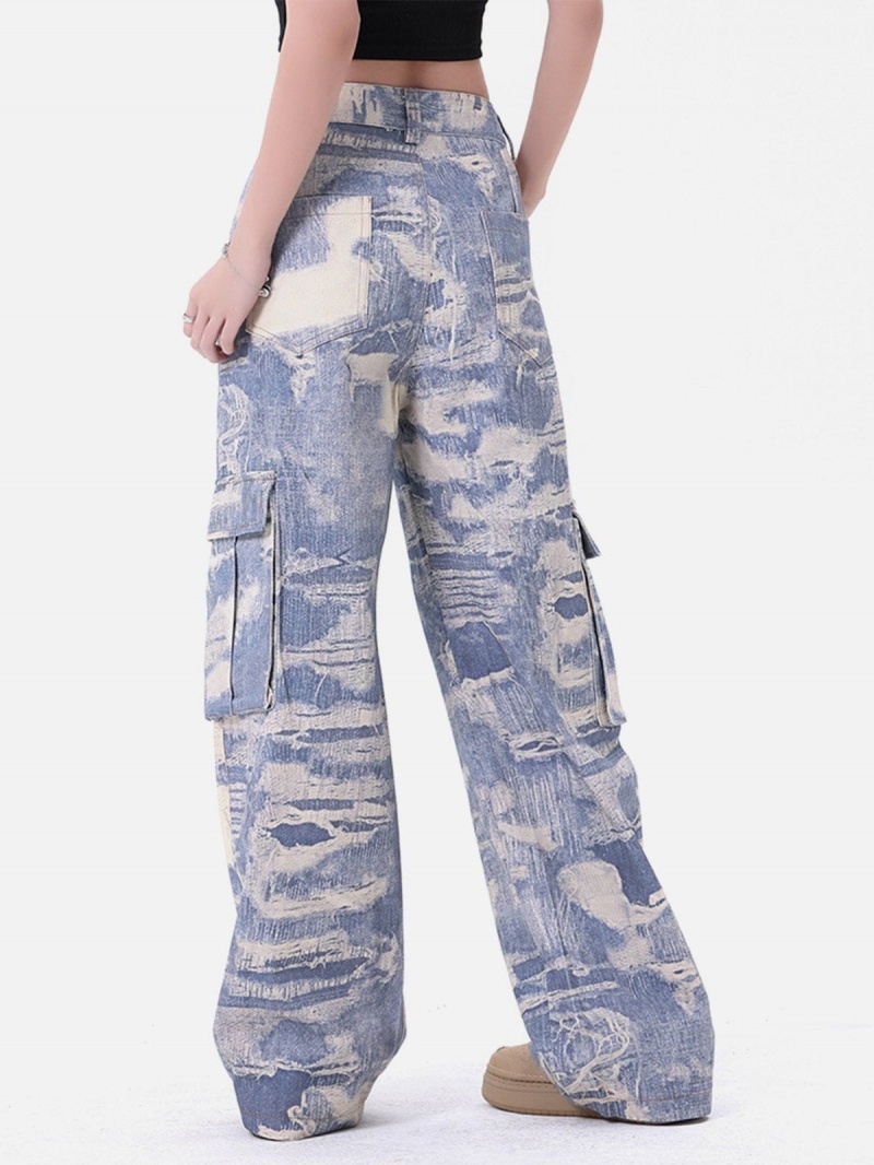 Jean Aelfric Eden Tie Dye Distressed Bleu | LGN-19272051